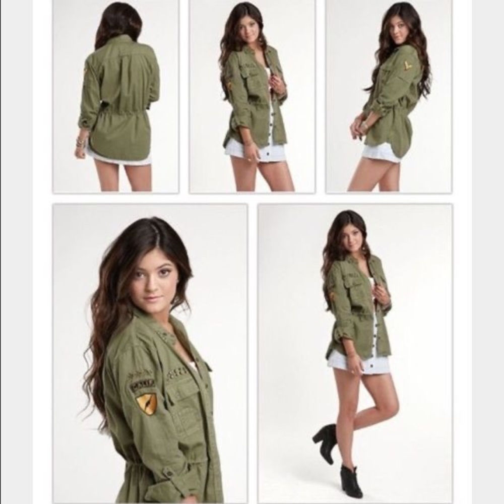 Kendall & Kylie Military Style Jacket